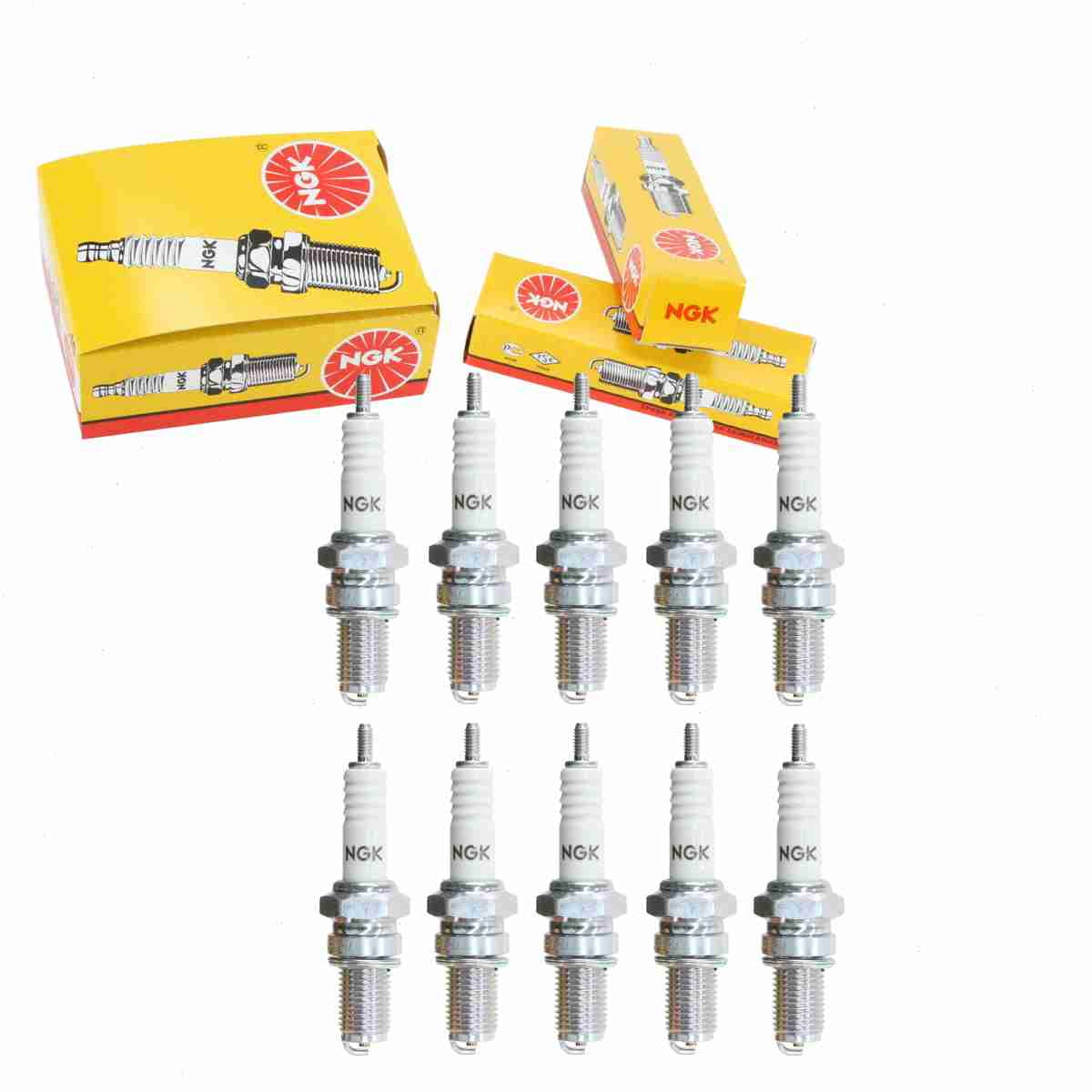 10 pc NGK 2120 Standard Spark Plugs for 0217-796 09482-00144 12 12 2 343 144 2755 3854 4099 4132 92070-1011 92070-1225 94700-00827 94701-00157 94703-00157 98069-58717 98069-58717-02 A6 AR4132 CX8L