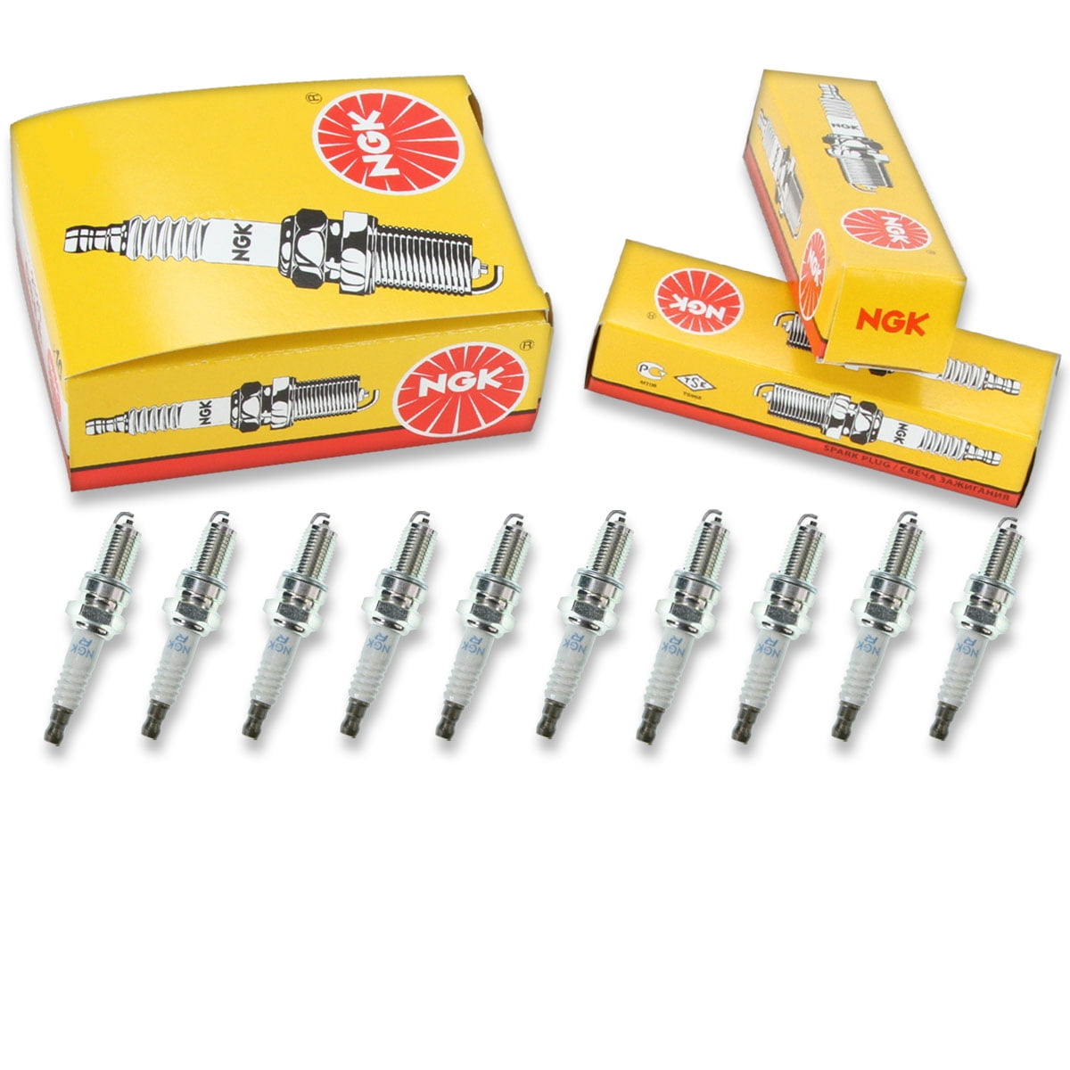 10 pc NGK 3108 Standard Spark Plugs for 94702-00418 94709-00418 Ignition Wire Secondary