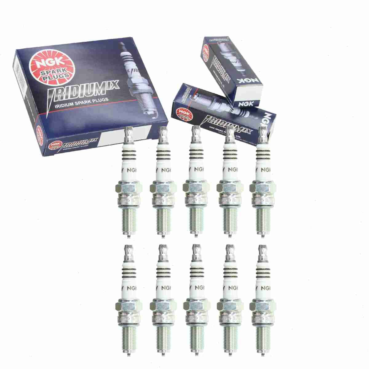 10 pc NGK 3521 Iridium IX Spark Plugs for 31600012 31600085 4132 4191 5366 5633 90793-20123 90793-20125 90793-20151 90793-2B125 99000-69835-CR9 999-06910-X9-024 IU27 IU27A RG6HCC U27ES-N-ZU U27ES-NZU