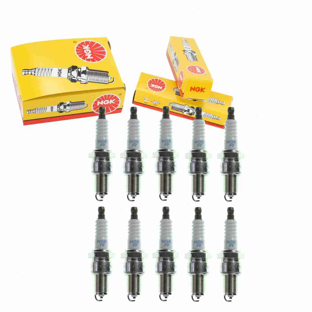 10 pc NGK 7133 Standard Spark Plugs for 00222-10100 09482-00285 1765106 22401-P8316 22401-P8386-PC 22401-P8391 22401AA120 301 3048 3049 3206 4043 5-86103381 5-86103381-0 8 94217232 0 8-94217232