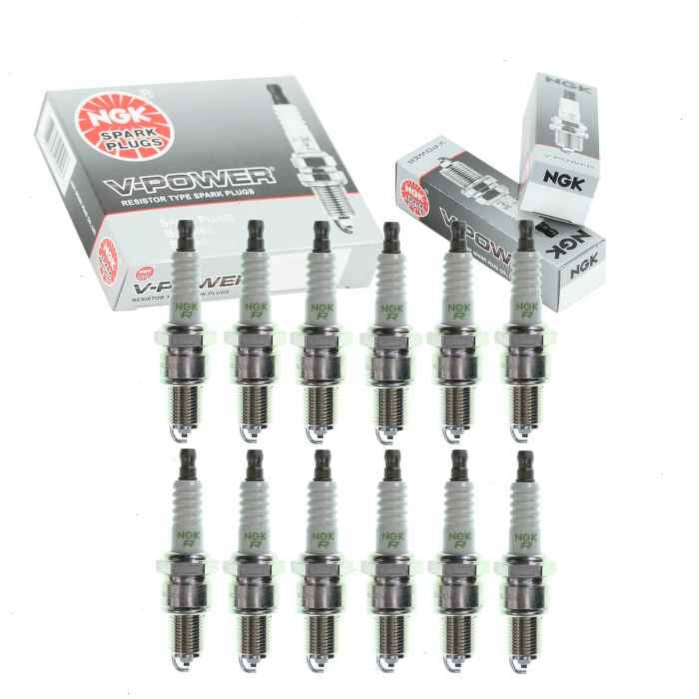 12 pc NGK V-Power Spark Plugs Jaguar XKE 5.3L V12 1971-1974