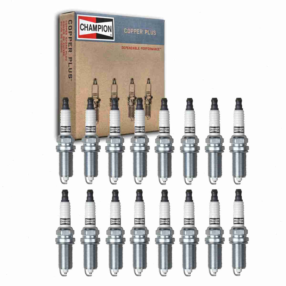 16 pc Champion Copper Plus Spark Plugs Dodge Challenger 5.7L V8 2009-2019