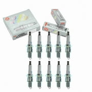 10 pc NGK 3200 Laser Platinum Spark Plugs for 22401-18V17 3302 MD338991 P22PR8 Ignition Wire Secondary Fits select: 1989 PORSCHE 944, 1984-1985 AUDI 5000