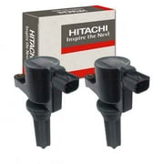 2 pc Hitachi IGC0109 Ignition Coils for 1W4Z12029AA 2W4Z12029A 2W4Z12029AA 2W4Z12029AB 2W4Z12029AC XW4Z12029AA Spark Plug Wire Boot Fits select: 2000-2005 LINCOLN LS