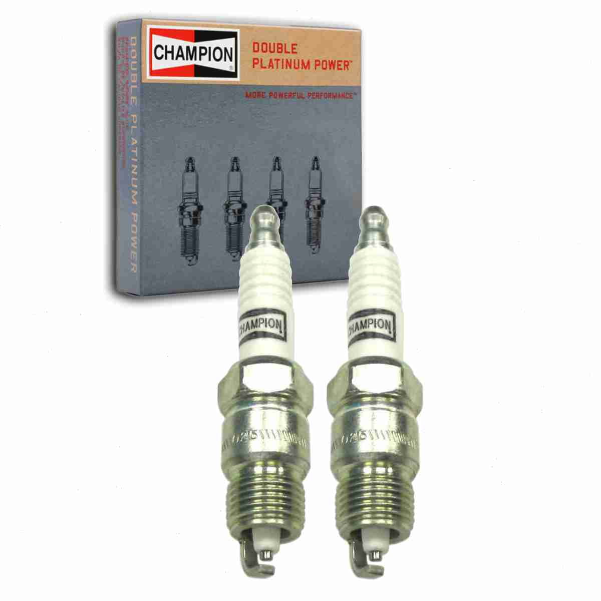 2 pc Champion 7018 Double Platinum Spark Plugs for 41-803 41-816 41-817 41-826 41-905 4449 HGR9BQP RV17PMP4 Ignition Wire Secondary Fits select: 1975-1996 FORD F150, 1987-1995 FORD MUSTANG