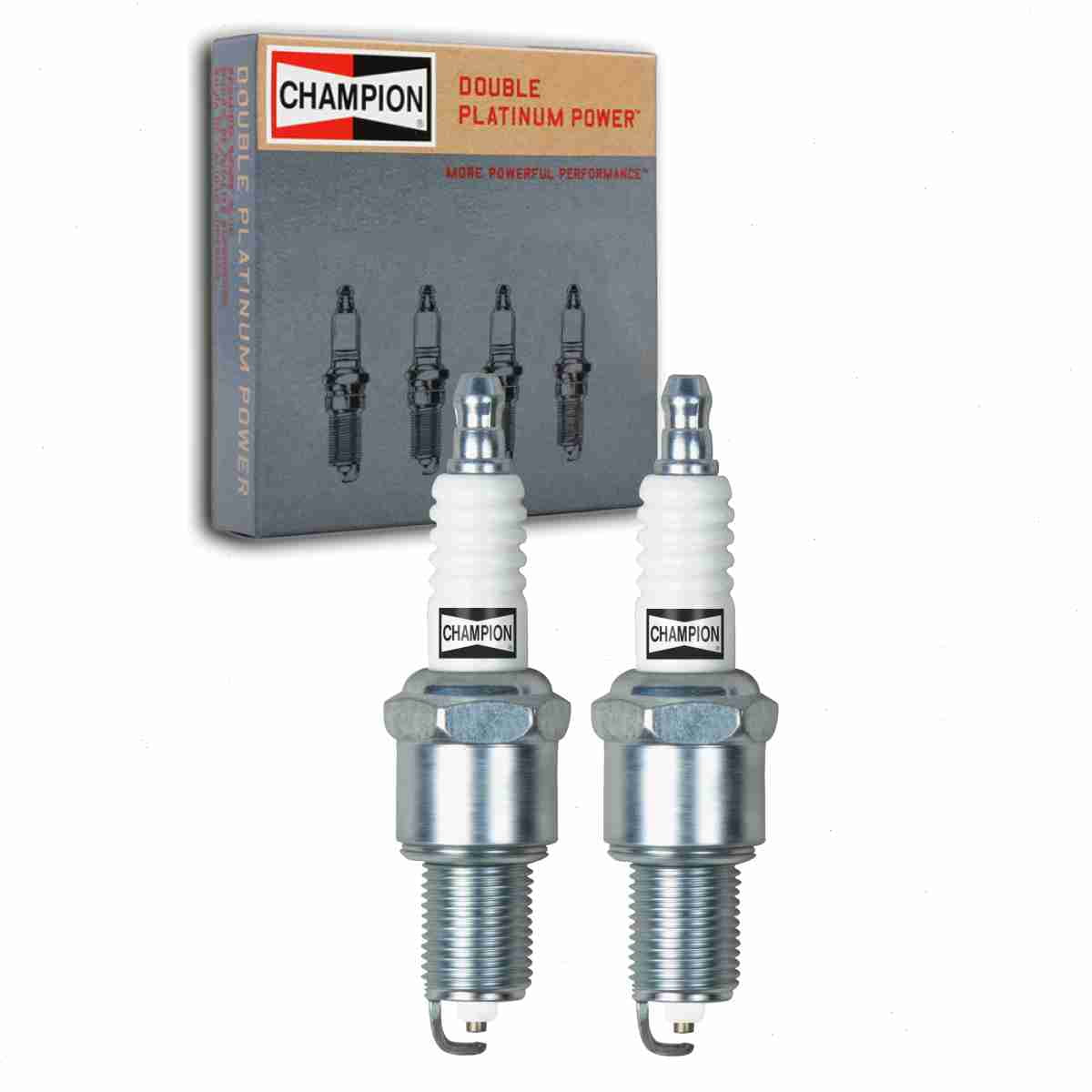 2 pc Champion 7031 Double Platinum Spark Plugs for 41-819 4727114 RN14PMP5 Ignition Wire Secondary