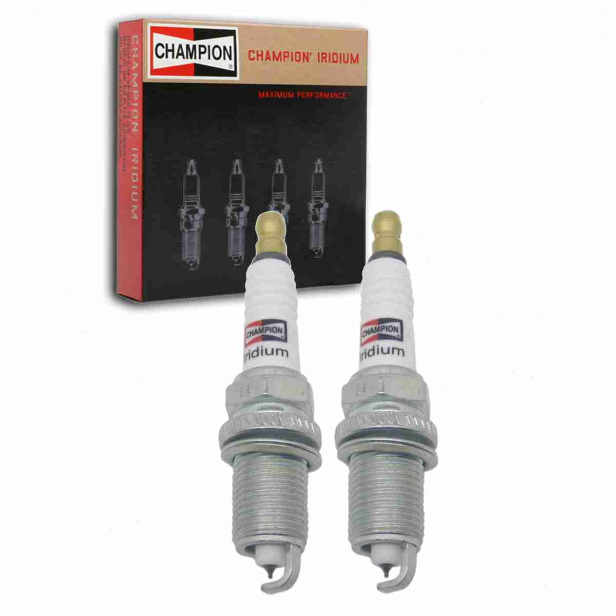 2 pc Champion 9803 Iridium Spark Plugs for PZFR7G-G RC8WMPB4 ZFR7F-11 Ignition Wire Secondary