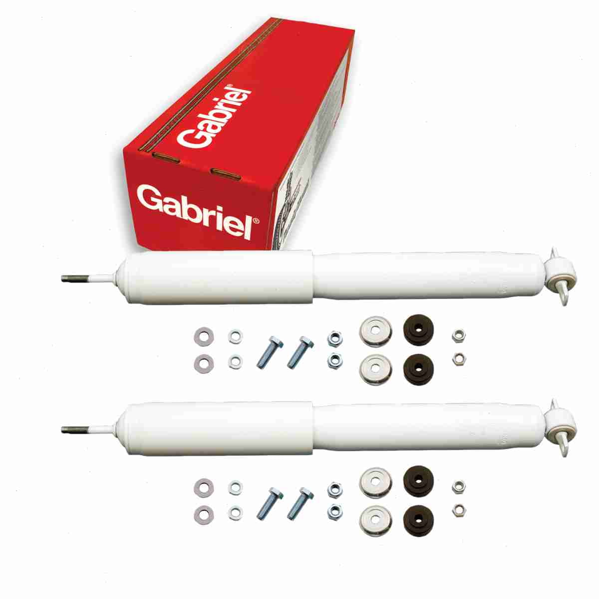 2 pc Gabriel G63424 Ultra Shock Absorbers for Spring Strut Steering Suspension Shocks Struts Fits select: 1984-2001 JEEP CHEROKEE, 1993-1998 JEEP GRAND CHEROKEE