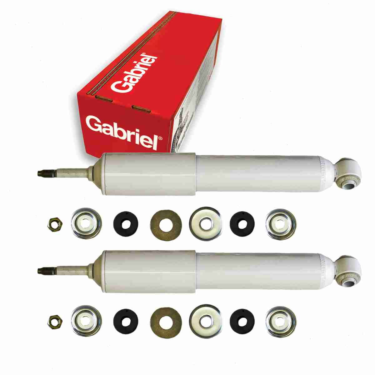2 pc Gabriel G63661 Ultra Shock Absorbers for Spring Strut Steering Suspension Shocks Struts Fits select: 1994-2001 DODGE RAM 1500, 1994-2002 DODGE RAM 2500