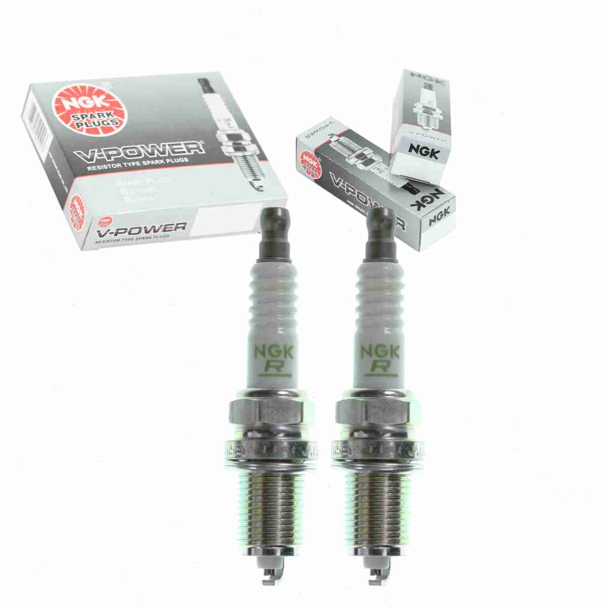 2 pc NGK 2087 V-Power Spark Plugs for 1765240 3119 90919-01177 90919-01177-000 K16-U K16R-U Ignition Wire Secondary
