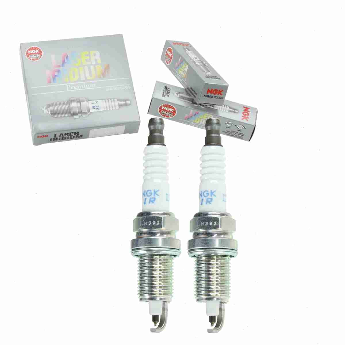 2 pc NGK 4757 Laser Iridium Spark Plugs for 7919 7953 9005 956M 956S 9809 QC10PEPB QC10WEP QC12PEP QC12PEPB QC8WEP Ignition Wire Secondary