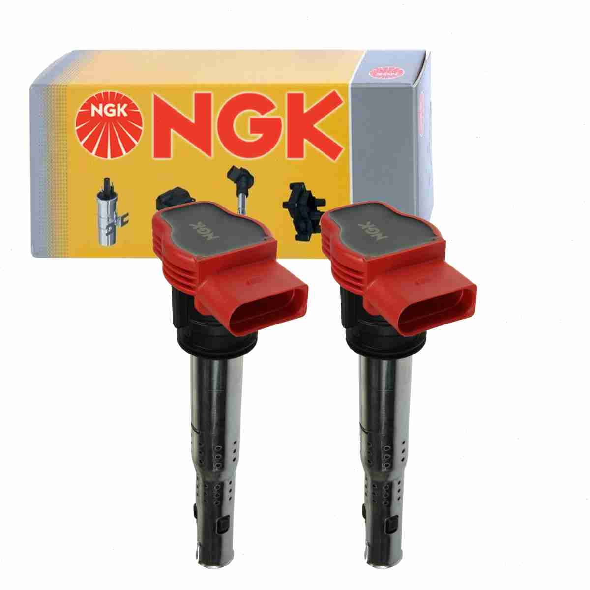 2 pc NGK 48728 Ignition Coils for 06E 905 115 06E 905 115A 06E 905 115B 06E 905 115C 06E 905 115D 06E 905 115E 06E 905 115F 06E 905 115G 06E905115 06E905115A 06E905115B 06E905115C 06E905115D