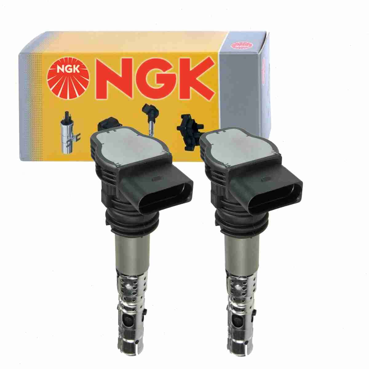 2 pc NGK 48843 Ignition Coils for 00109 06A 905 115C 06A 905 115D 06A 905 115N 06A 905 115R 06A905115C 06A905115D 06A905115N 06A905115R 06B 905 115D 06B 905 115G 06B 905 115H 06B 905 115J 06B 905