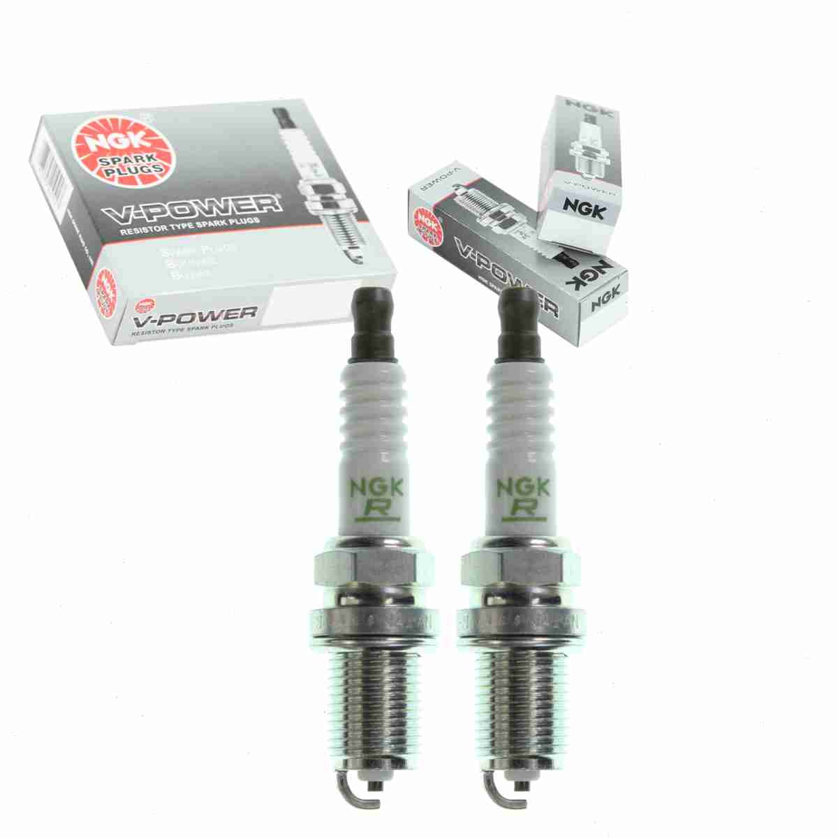 2 pc NGK 5724 V-Power Spark Plugs for 3144 98079-5614J K20PR-L11 Ignition Wire Secondary