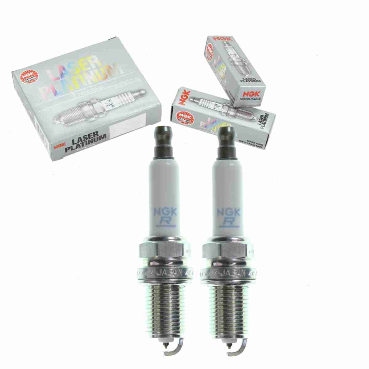 2 pc NGK 7963 Laser Platinum Spark Plugs for 101 000 063 AC FR6KPP33 Ignition Wire Secondary Fits select: 2003-2006 PORSCHE CAYENNE, 2003 AUDI RS6
