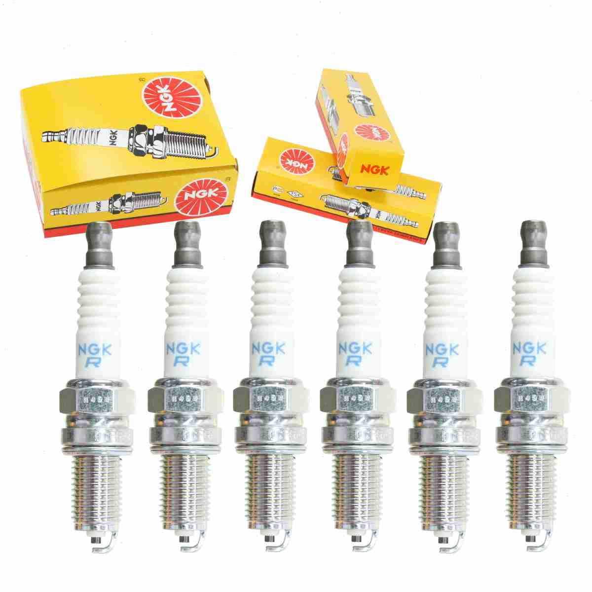 6 pc NGK 3481 Standard Spark Plugs for 09482-00446 1413211S 1765258 1A04-18-110 22401-C99X0 3178 3278 3283 7416 948 98069-5697Q D5RTC MS851316 RA10HC RA8GHC XU20EP-U XU20EPR-U XU20EPRZU YR7LPP332W