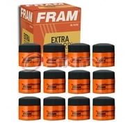 12 pc FRAM PH9688 Extra Guard Engine Oil Filters for 24346 3I-1288 FS19520 TP1057 WC16 WD-394 Oil Change Lubricant Filters Fits select: 2012-2023 HYUNDAI ELANTRA, 1990-2019 HYUNDAI SONATA