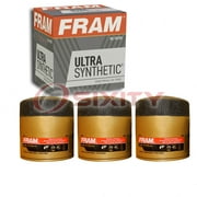 3 pc FRAM XG2 Ultra Engine Oil Filters for 42998 A478CB B40015M VF1 Oil Change Lubricant Filters Fits select: 1993-2014 FORD F150, 2008-2012 DODGE RAM 1500
