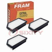 3 pc FRAM CA11206 Extra Guard Air Filters for 136831 3I-0318 A641C AF908 AFR-8908 C085002 LAF2532 Intake Inlet Manifold Fuel Delivery Filters Fits select: 2012-2019 KIA SOUL, 2012-2017 HYUNDAI ACCENT