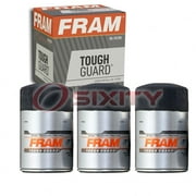 3 pc FRAM TG2870A Tough Guard Engine Oil Filters for 3I-1329 7001A 93183723 L6A30 PH477 PT87-S WD-180M Oil Change Lubricant Filters