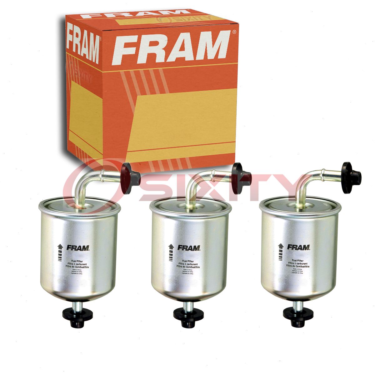 3 pc FRAM G5237 Fuel Filters for FF653 G484 G6399 GF19105 GF281 GF816 MB504756 Gas Pump Line Air Delivery Filters Fits select: 1995-1997 NISSAN TRUCK, 1993-1994 NISSAN D21