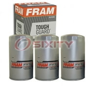 3 pc FRAM TG3976A Tough Guard Engine Oil Filters for 113071 30.00134-01 516 6023 F538G FFR-84012 P-2422 PMX-169 TP512 WD-92 WP-71 Oil Change Lubricant Filters Fits select: 2013-2023 RAM 2500