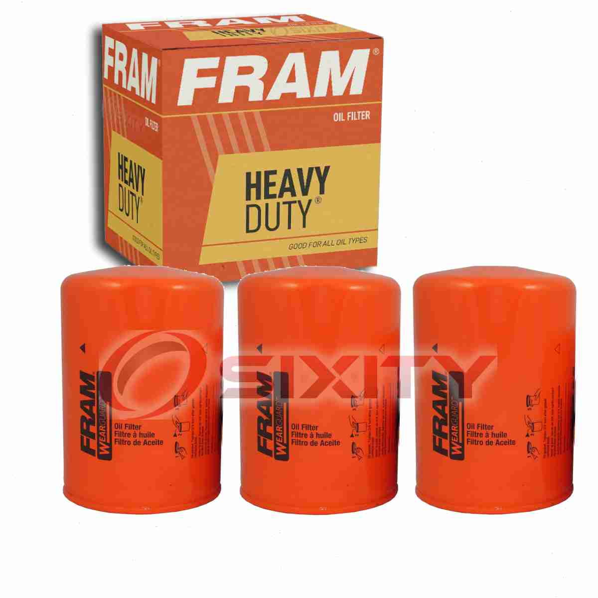 3 pc FRAM PH2821A Heavy Duty Engine Oil Filters for 691 CO2816 D364 LF155 PF1232 Oil Change Lubricant Filters