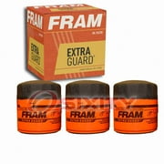 3 pc FRAM PH10060 Extra Guard Engine Oil Filters for 3I-1223 57022 7022 B105 LF3541 PF2138 Oil Change Lubricant Filters Fits select: 2013-2023 RAM 1500, 2018 CHEVROLET EQUINOX