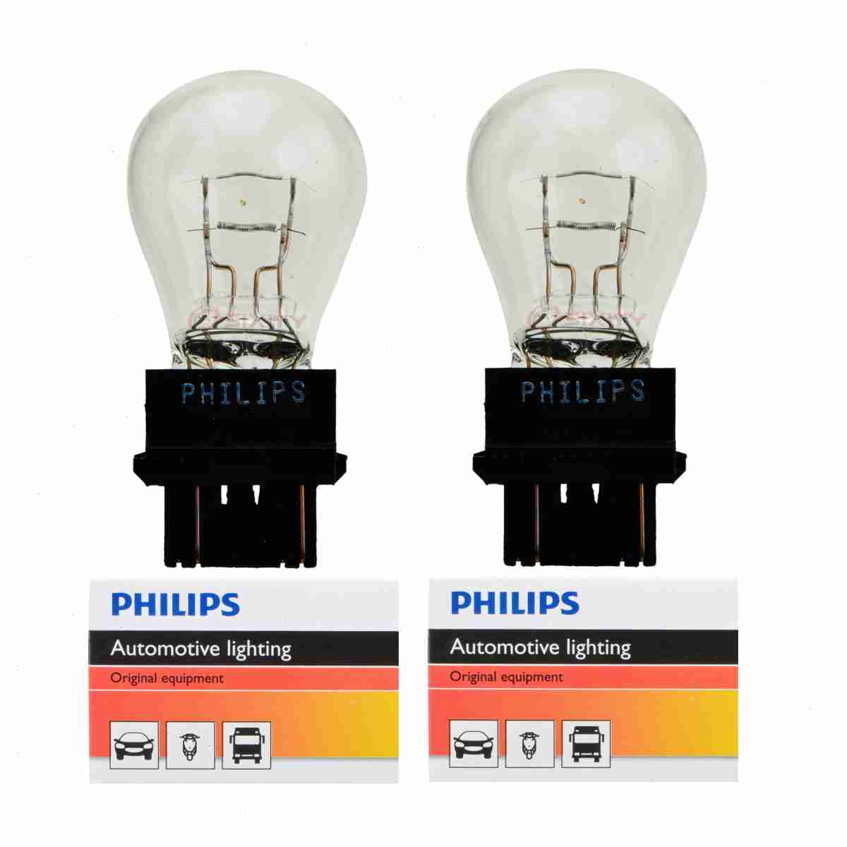 2 pc Philips Brake Light Bulbs Toyota Camry Corolla Solara Tacoma Tundra 1997-2020 Electrical Lighting Body Exterior