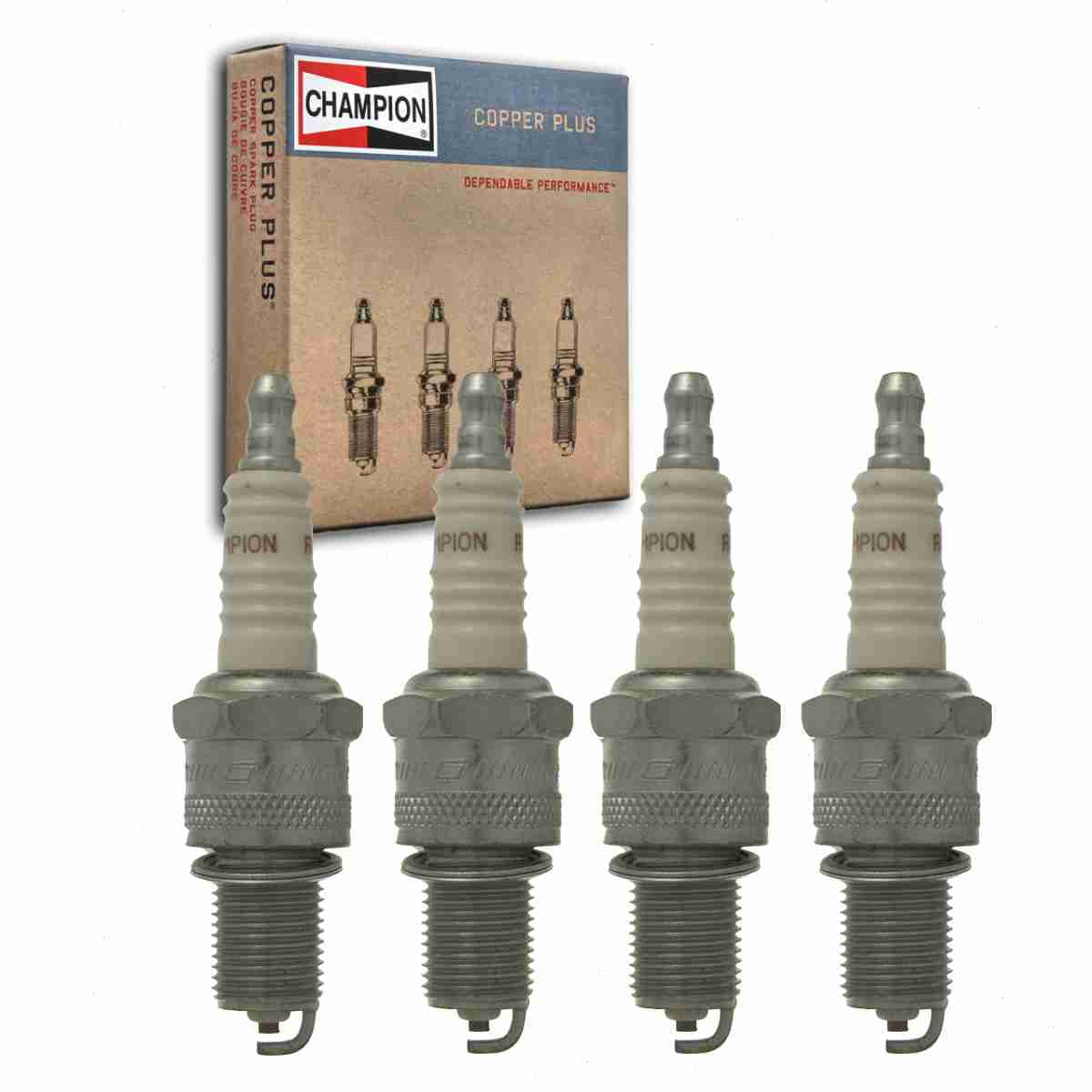 4 pc Champion 38 Copper Plus Spark Plugs for 14G42 2098360 43XLS 834236-MI 834236MI AG32C AG42 AG42C AG52 AG52C BP5EA BP5EQ13 N12YC Ignition Wire Secondary