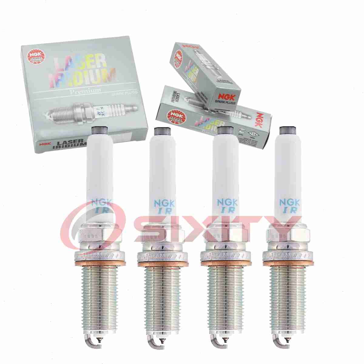 4 pc NGK 91006 Laser Iridium Spark Plugs for Ignition Wire Secondary