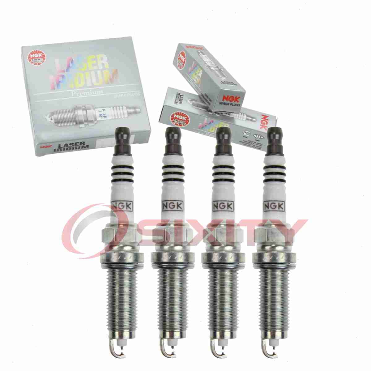 4 pc NGK 94702 Laser Iridium Spark Plugs for 1UXE-18-110 3490 BY483-DF6H0 FXE20HE11C Ignition Wire Secondary