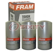 3 pc FRAM TG3786 Tough Guard Engine Oil Filters for 30.00133-01 74339076 77-6725 83249-BS A30513 PMX-SR TP522 WSA-18417S Oil Change Lubricant Filters Fits select: 1999-2003 FORD F350