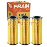 3 pc FRAM CH10955 Extra Guard Engine Oil Filters for 541719 E720H D205 L808 PF1086 PH6135 PM-K-10 Oil Change Lubricant Filters Fits select: 2012-2013 JEEP WRANGLER, 2011-2013 DODGE GRAND CARAVAN