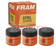 3 pc FRAM PH6607 Extra Guard Engine Oil Filters for 1699830 51461 BW5141 WC21 WF2096 Oil Change Lubricant Filters