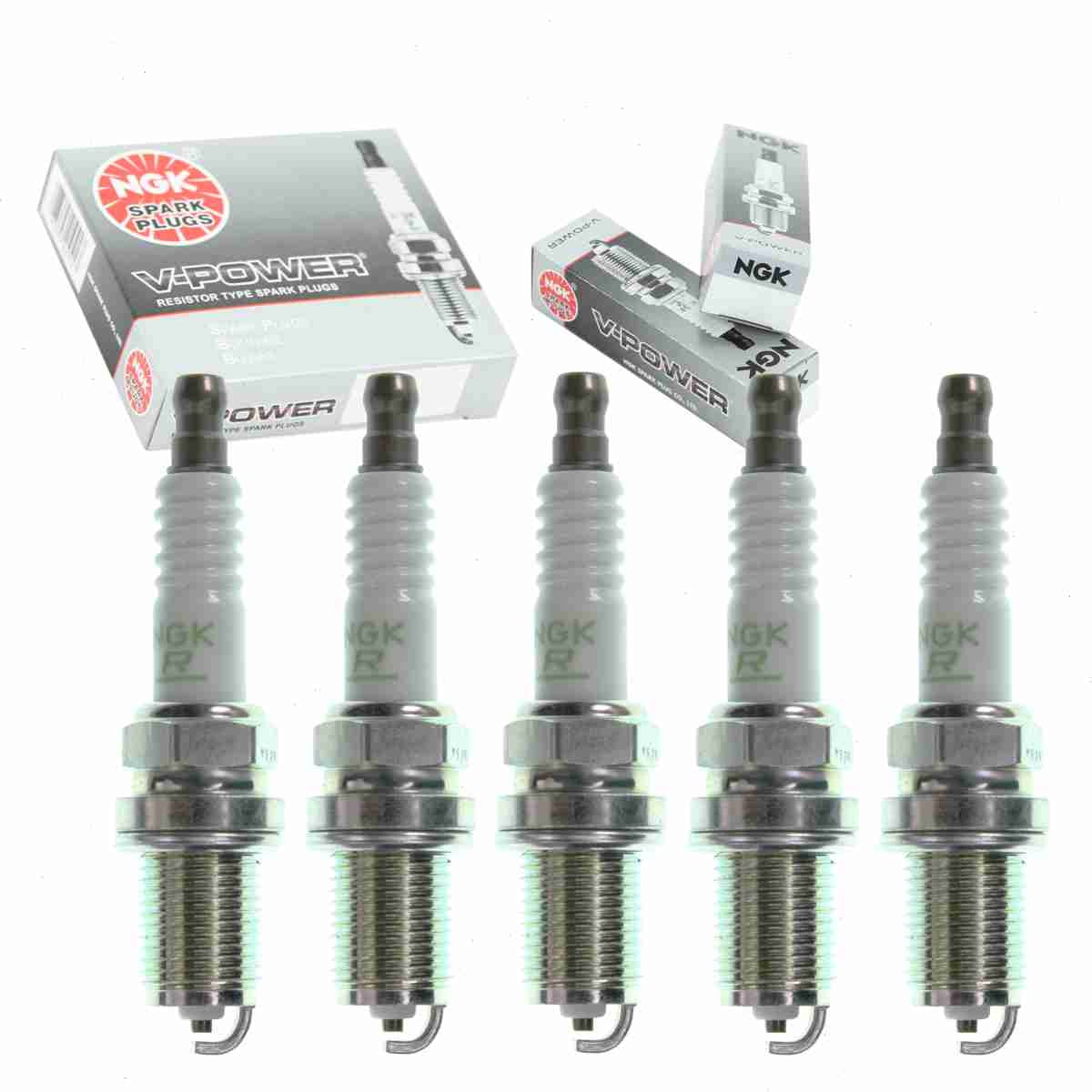 5 pc NGK V-Power Spark Plugs Volvo XC90 2.5L L5 2003-2006