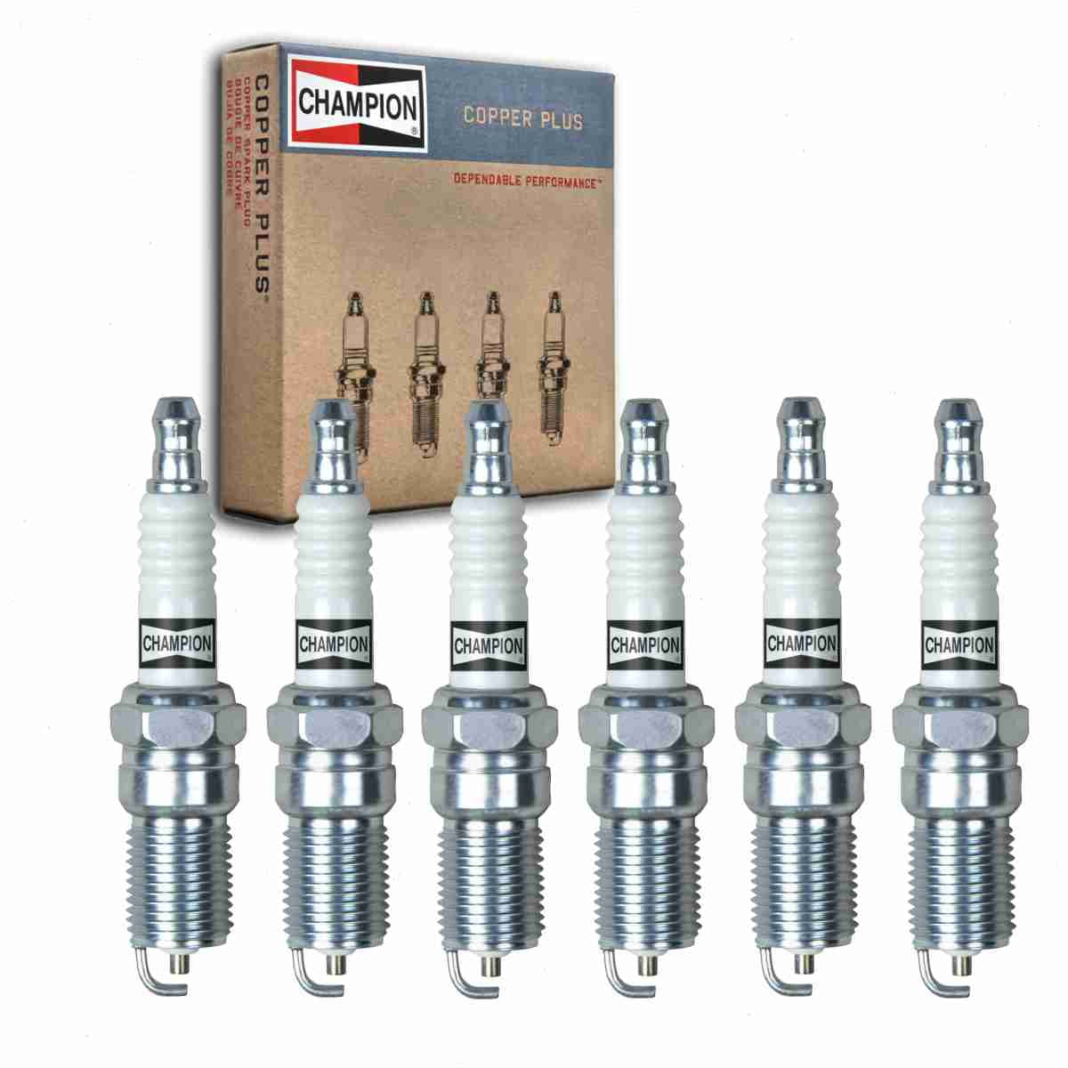 6 pc Champion Copper Plus Spark Plugs Chevrolet Monte Carlo 3.1L 3.4L 3.8L V6 1996-2005