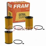 3 pc FRAM CH11675 Extra Guard Engine Oil Filters for 120 184 0225 51513 G1230 LF513 P166031 P844 PCB7338 Oil Change Lubricant Filters Fits select: 2015 VOLKSWAGEN PASSAT, 2015 VOLKSWAGEN JETTA