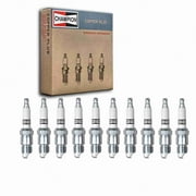 10 pc Champion 25 Copper Plus Spark Plugs for 14RF52 14RF62 4091678 4289155 4339415 44TS 45TS 46TS 5213202S ARF62 CR44TS CR45TS R44TS R45TS RV17YC TR14PRU Ignition Wire Secondary
