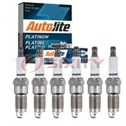 6 pc Autolite AP5144 Platinum Spark Plugs for 407 4104 Ignition Wire Secondary Fits select: 1998-2003 FORD F150, 2001-2003 FORD RANGER