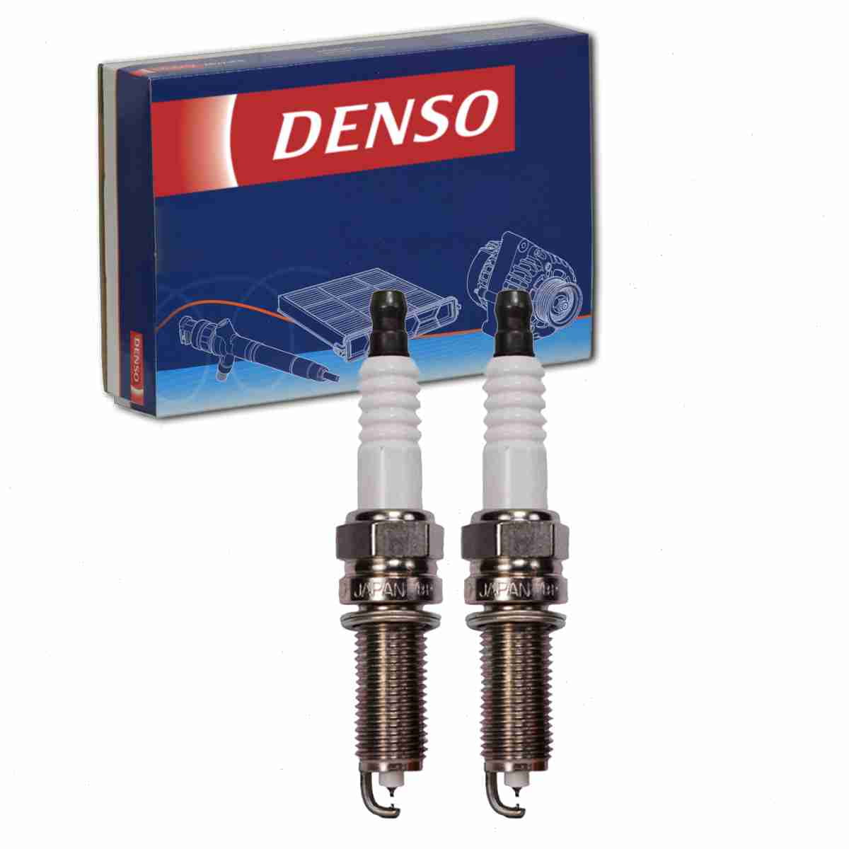 2 pc DENSO 3478 Spark Plugs for 18847-11160 18851-11060 FXU16HR11 Ignition Wire Secondary
