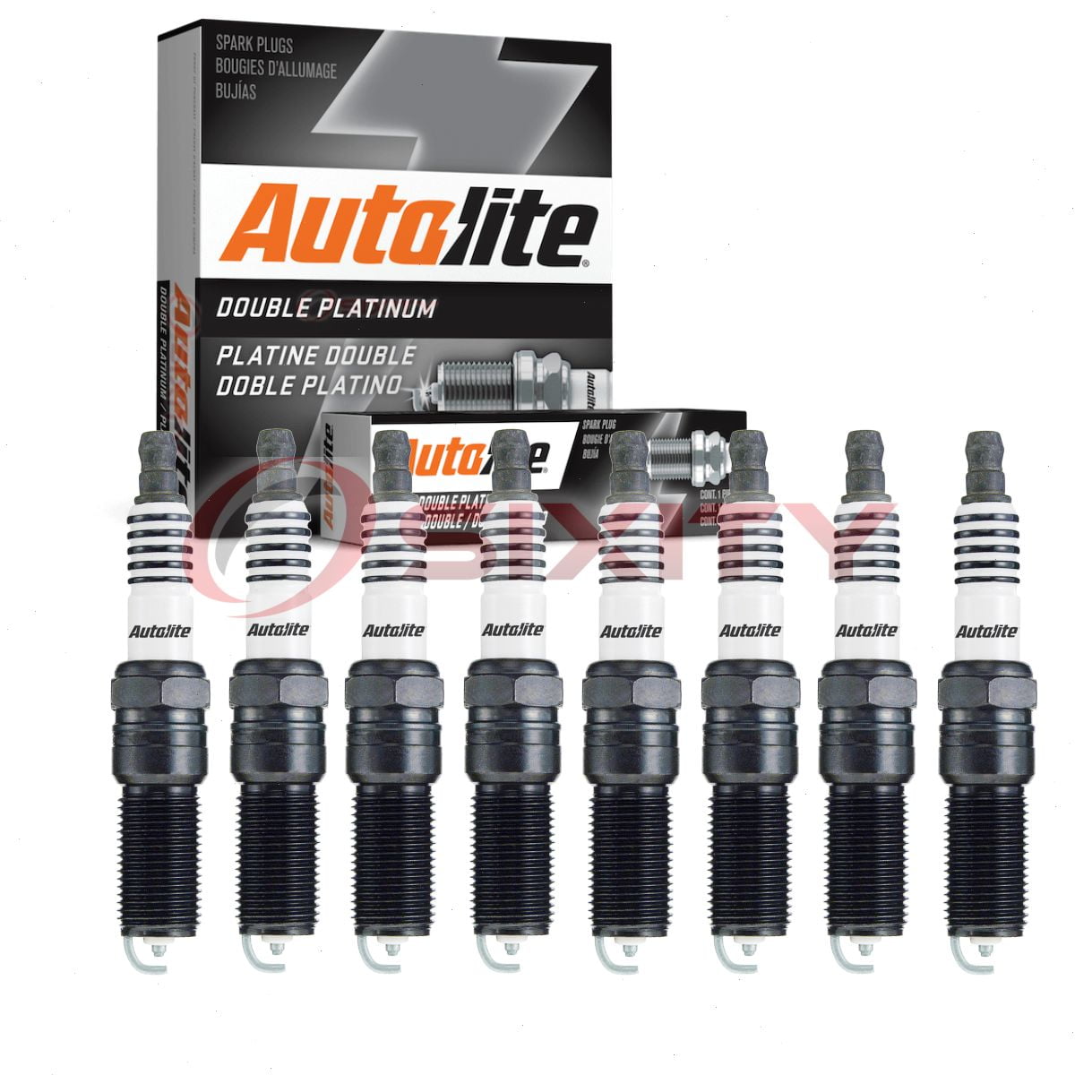 8 pc Autolite APP5263 Double Platinum Spark Plugs for 41-834 4718 4998 7032 88901031 Ignition Wire Secondary Fits select: 2008-2017 CHEVROLET EQUINOX, 2004-2014 CHEVROLET MALIBU
