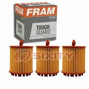 3 pc FRAM TG9018 Tough Guard Engine Oil Filters for 19009 711224U FB59 G1010 K-01741-A L-2676-1 LF202 P111 Oil Change Lubricant Filters Fits select: 2010-2017 CHEVROLET EQUINOX