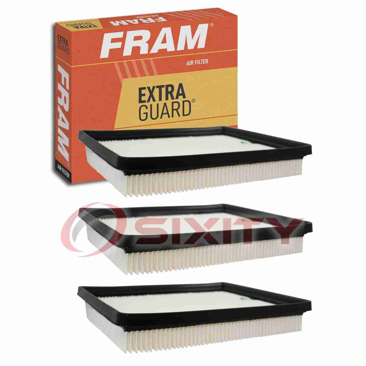 3 pc FRAM CA10741 Extra Guard Air Filters for 17801-0P050 52022346AA 68082570AA AF1640 AF5200 AF6116 Intake Inlet Manifold Fuel Delivery Filters