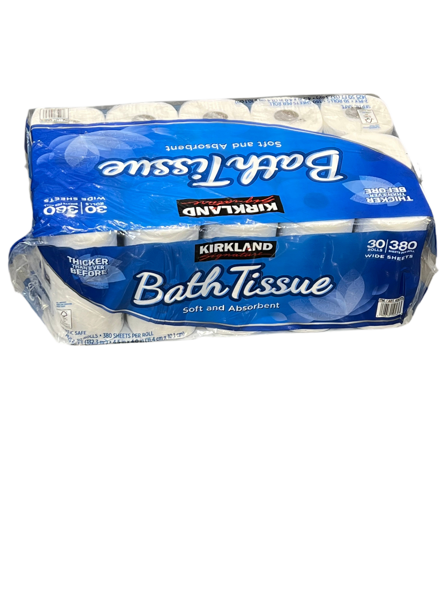Kirkland Signature Bath Tissue, 2-Ply, 380 Sheets, Rolls