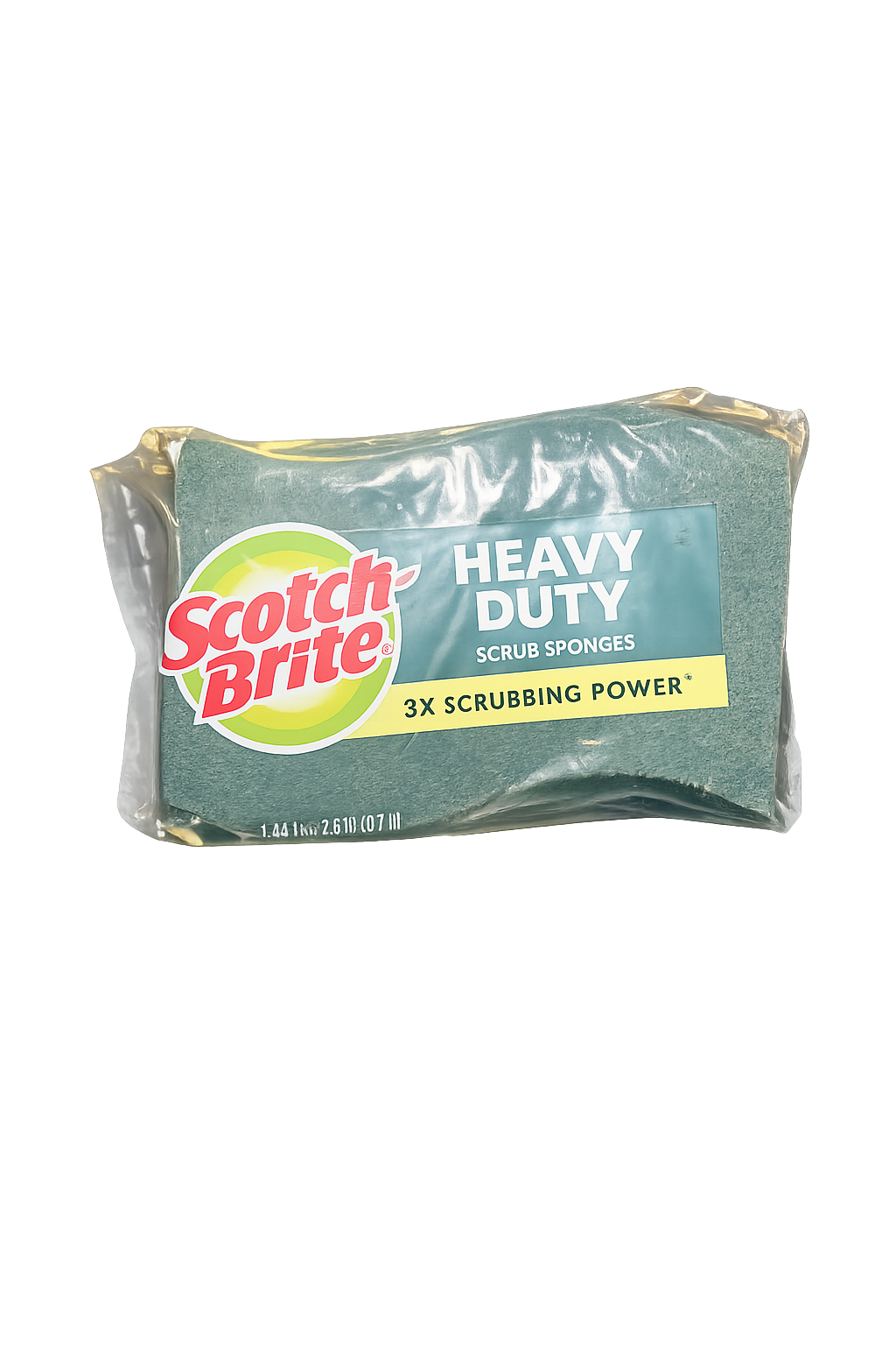 Scotch-brite Heavy-duty Scrub Sponge - 2.8"4.5" X 590 Mil - 3/pack - Yellow,