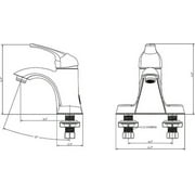 Valterra PF232221 Single-Handle 4" Hybrid Tall Bathroom Faucet - White