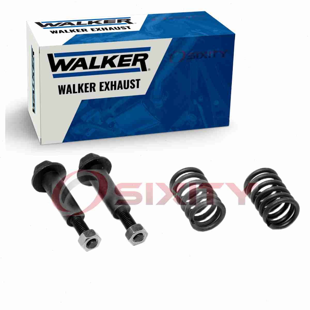 Walker Resonator Assm To Muffler Assm Bolt & Spring Honda Accord 2.2L L4 1993-1997