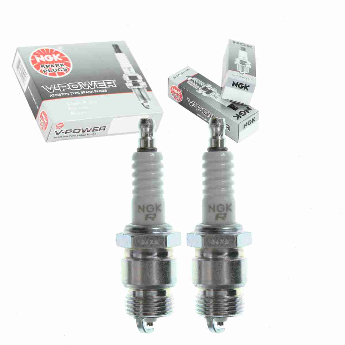 2 pc NGK 2438 V-Power Spark Plugs for 11 11C2 11S 156 166 1765178 21 21CC 21S 22 22CC 22S 3286 34 35 36 37 378 4011 409 44 45 45BP 45DP2 46 46BP 46DP2 5006 5007 5008 5009 5010 744 745 746 747 7550