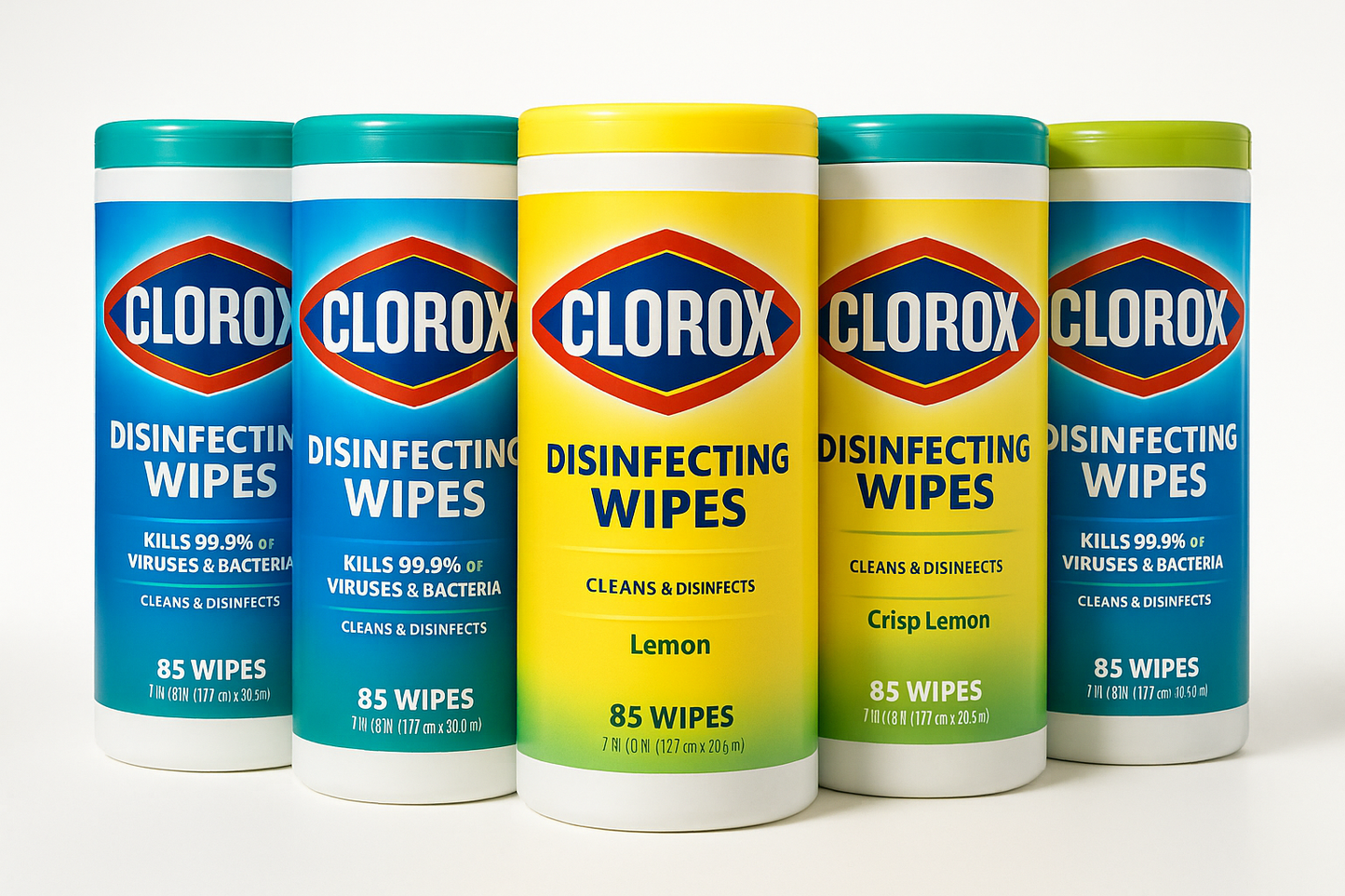 Clorox Disinfecting Wipes, Variety Pack, 85-count, 5-pack